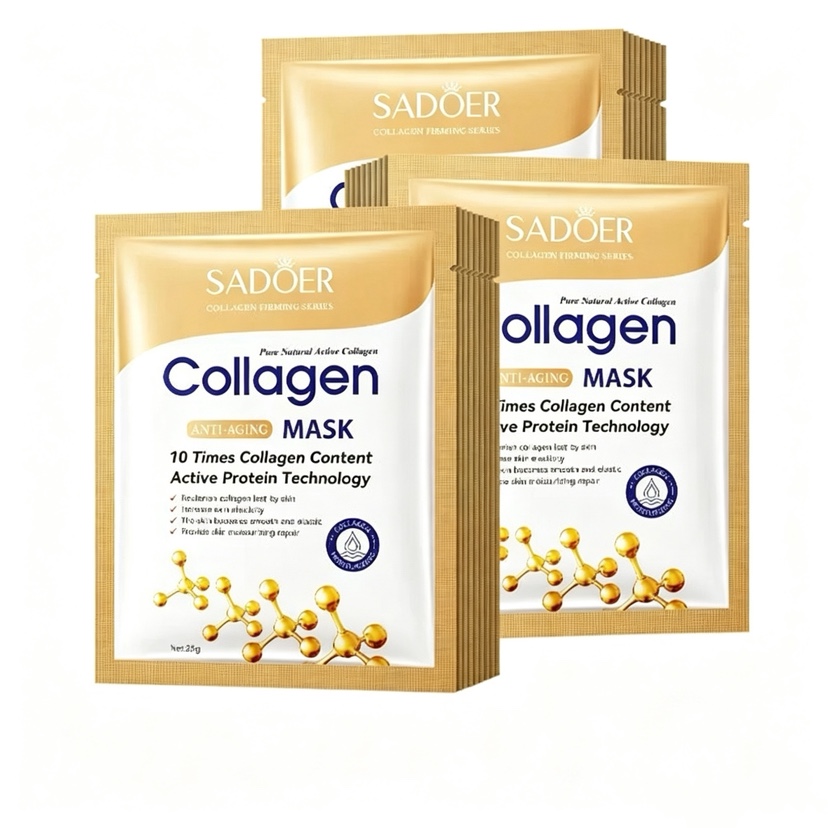 5/10/20/30pcs Korean Collagen  - Sheet Mask Collagen ulasan dan harga