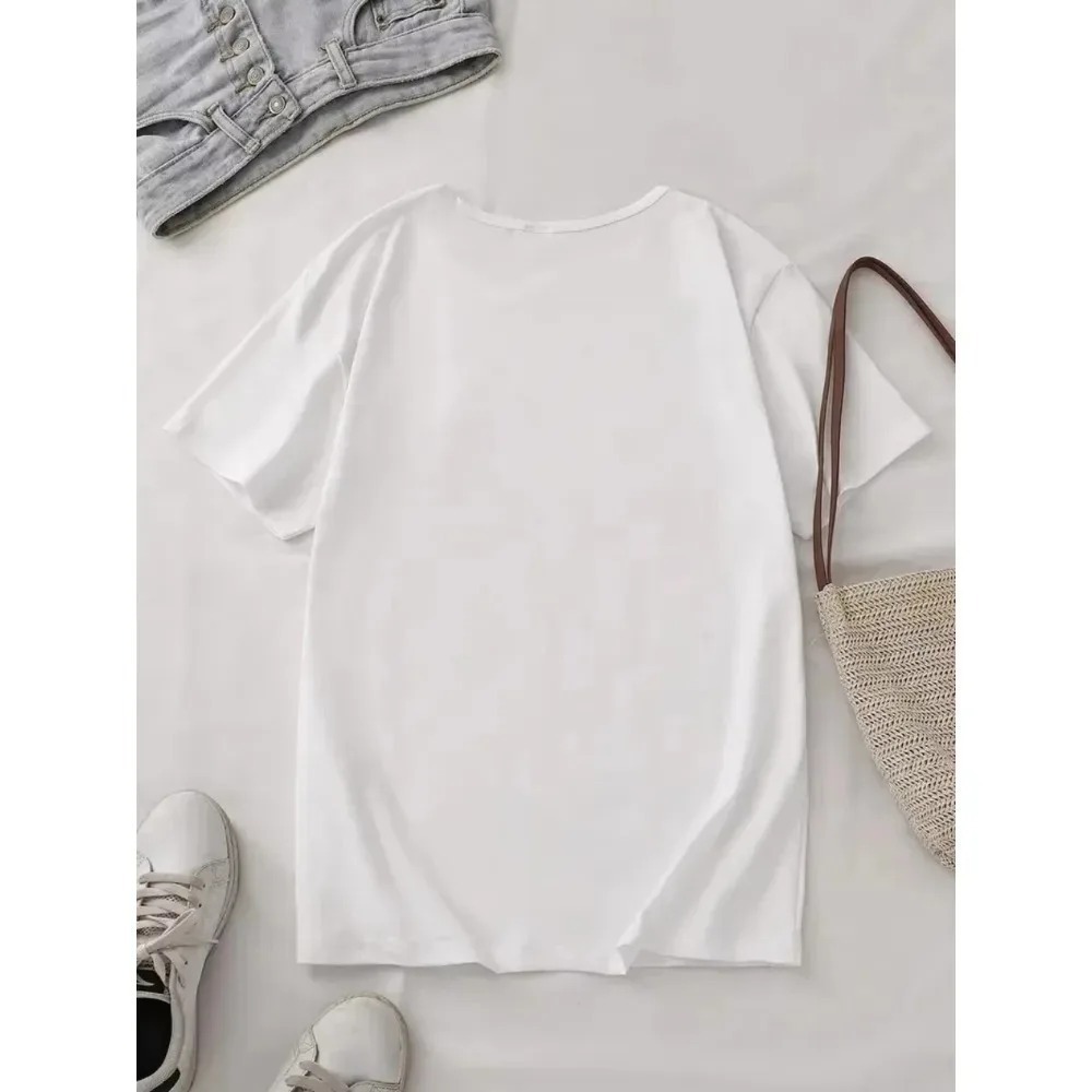 Men Women T-shirt with A Illus - Korean Pants Men Lifestyle ulasan dan harga