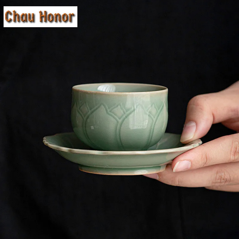 65ml Retro Celadon Sample Tea  - Celadon Ceramic Cup ulasan dan harga