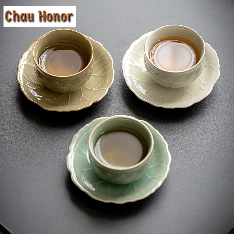 65ml Retro Celadon Sample Tea  - Celadon Ceramic Cup ulasan dan harga