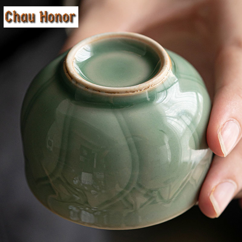 65ml Retro Celadon Sample Tea  - Celadon Ceramic Cup ulasan dan harga